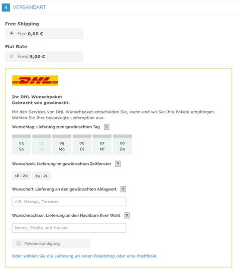 dhl paketankündigung geschäftskunden